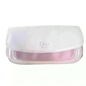 DIOR BEAUTY PINK WHITE SILKY MINI BAG  MAKE UP